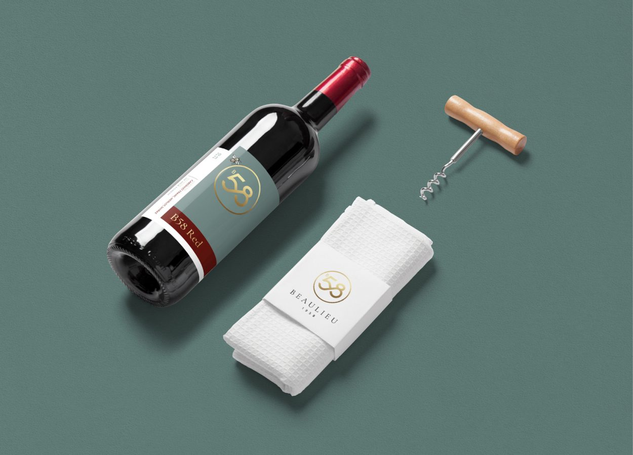 B58 Beaulieu Wines branding by Dunstar.