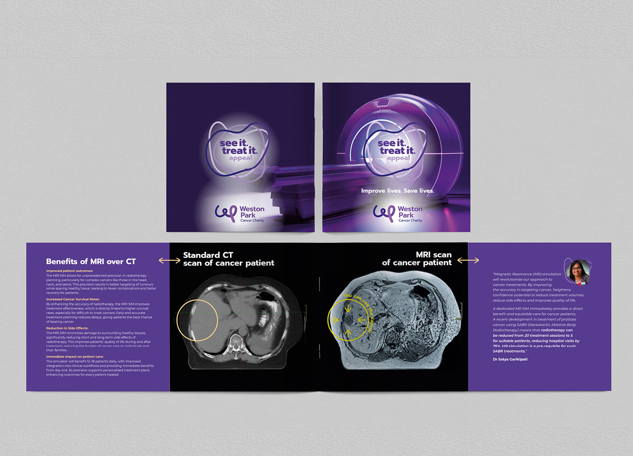 Weston Park See It, Treat It appeal brochure designed by Dunstar Creative featuring charity fundraising communications