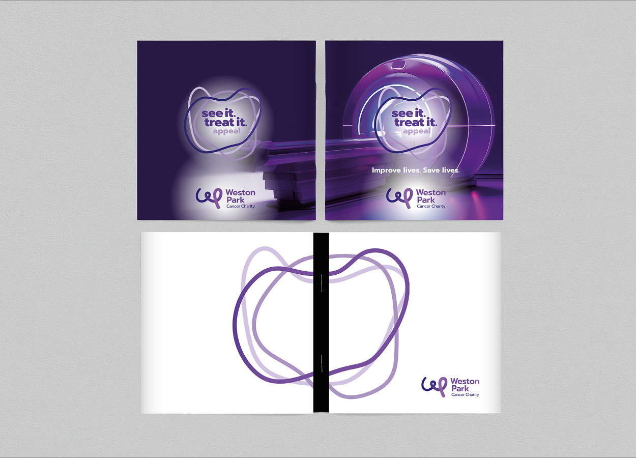 Weston Park Cancer Charity printed marketing brochure