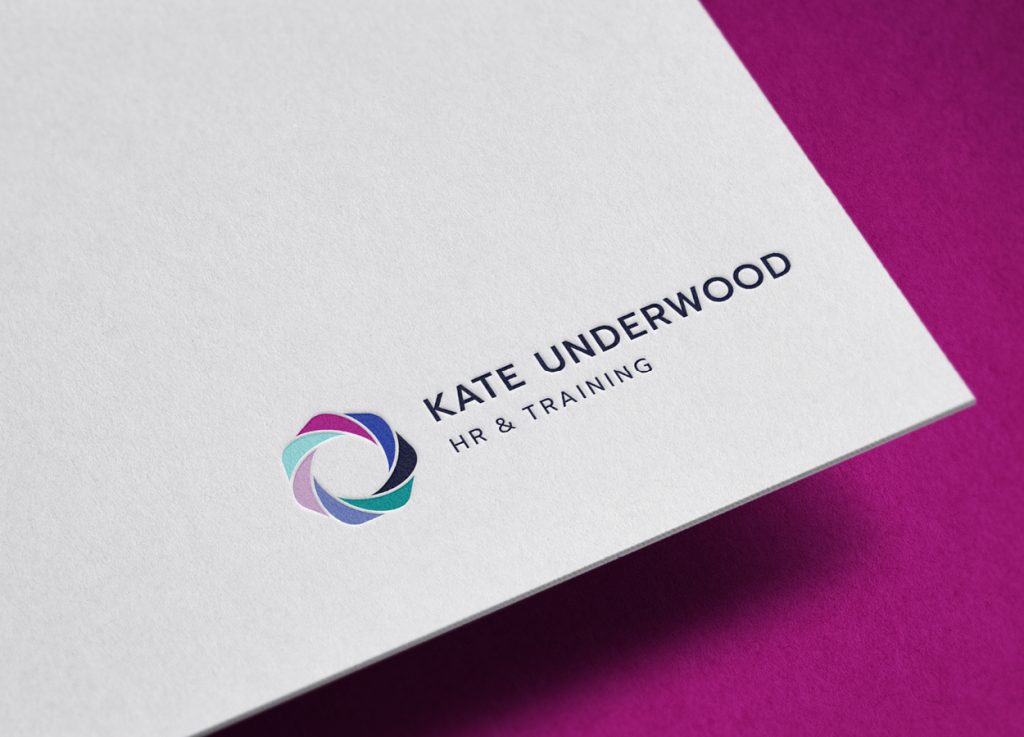 Clean, professional print design for Kate Underwood HR & Training by Dunstar Creative