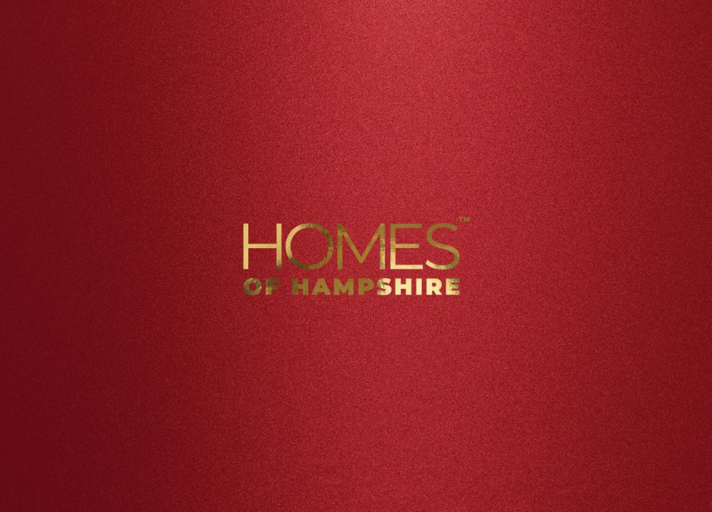 Elevated foiled logo effect for Homes of Hampshire by Dunstar Creative