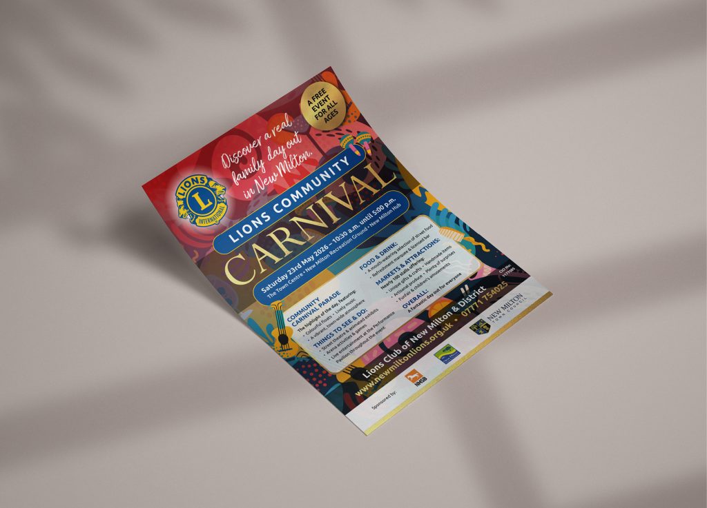 Colourful carnival branding created by Dunstar Creative for a community event