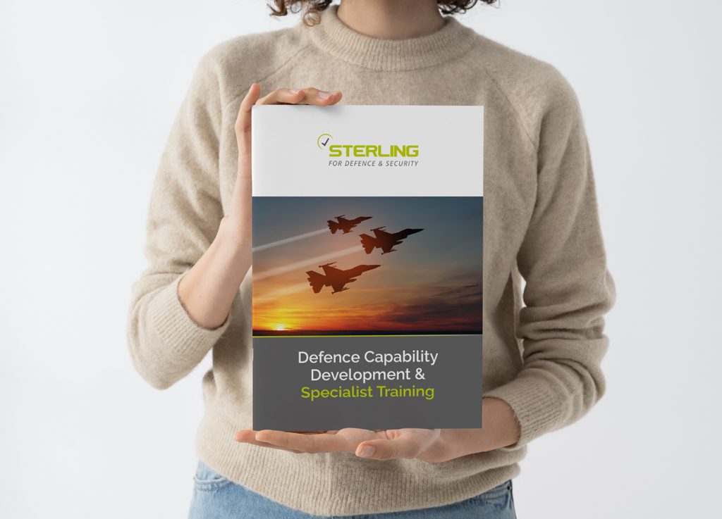 Professional printed folder showcasing upgraded brand presentation design.